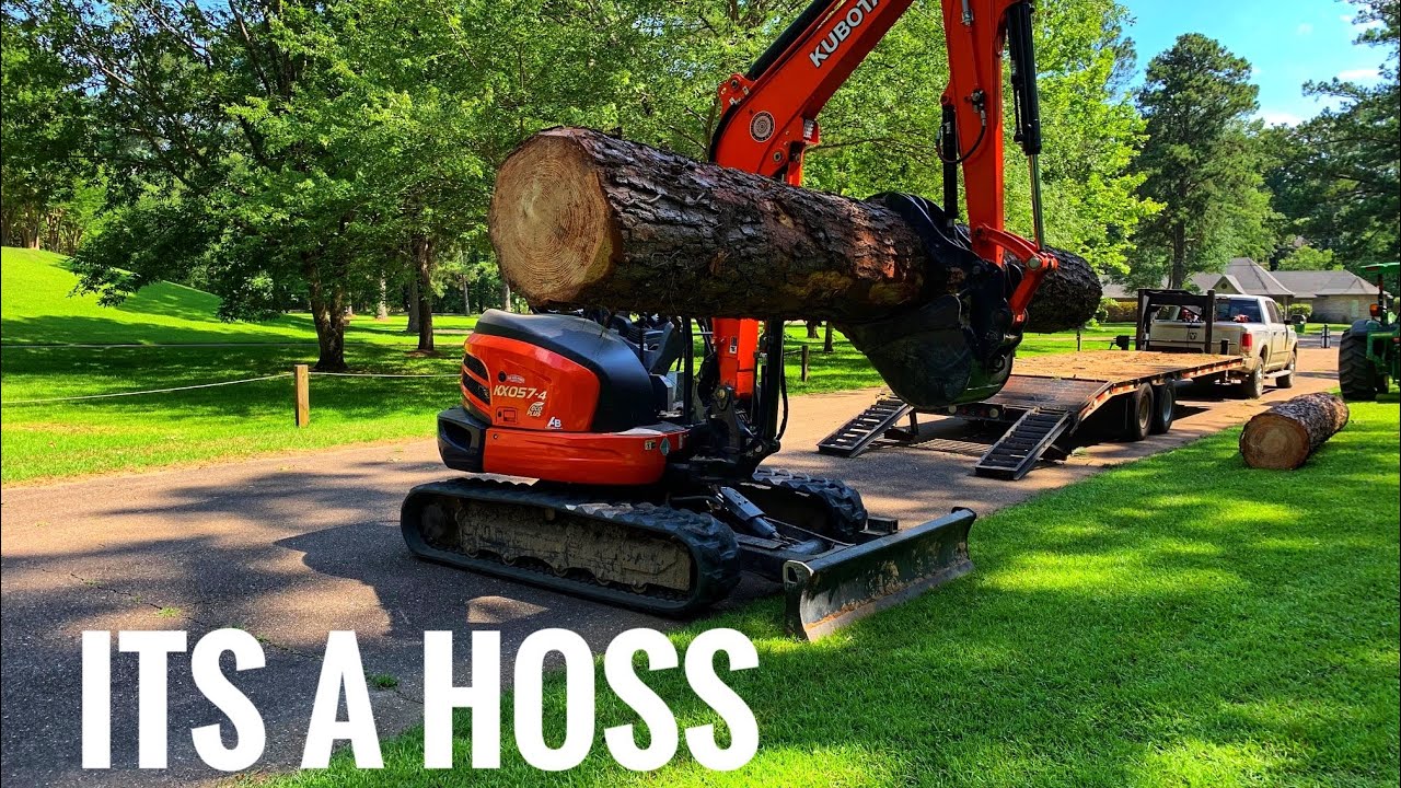Kubota KX-057-4 mini excavator watch what it will do