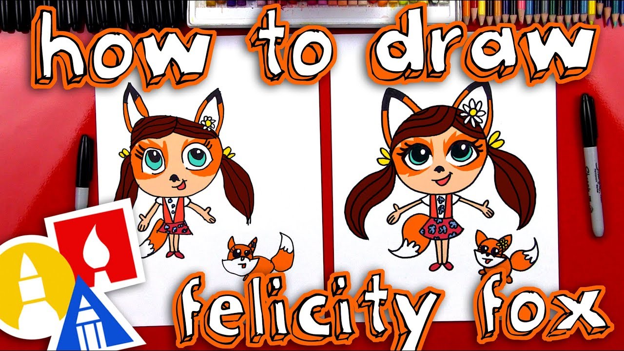 How To Draw Enchantimals Felicity Fox And Flick