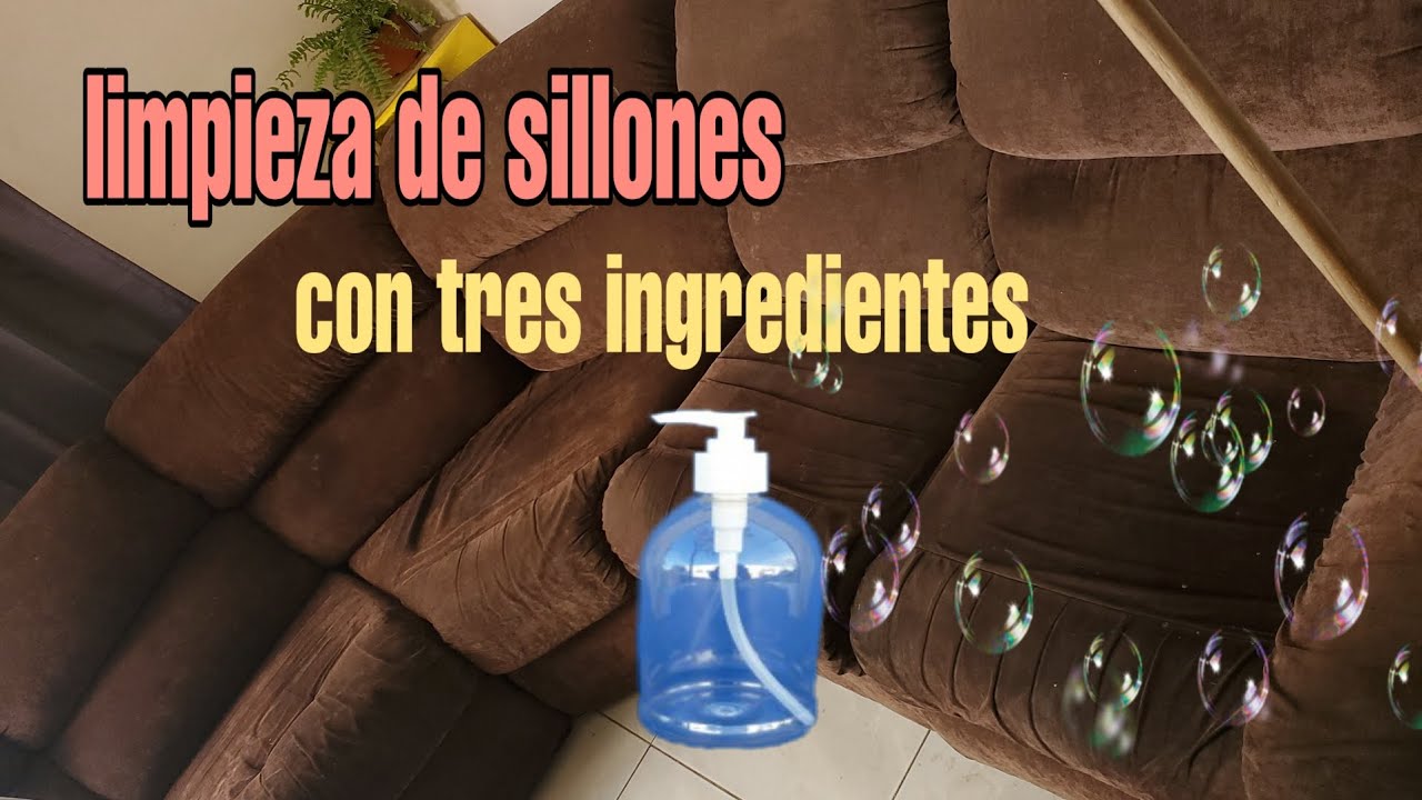 limpieza de sillones con 3 ingredientes