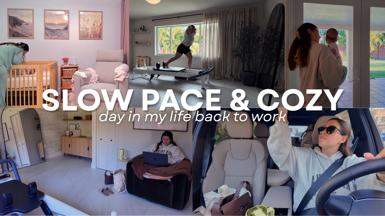AN ORDINARY DAY AS A WORKING MOM | my new routine, pilates studio time & pregnancy weight loss meals