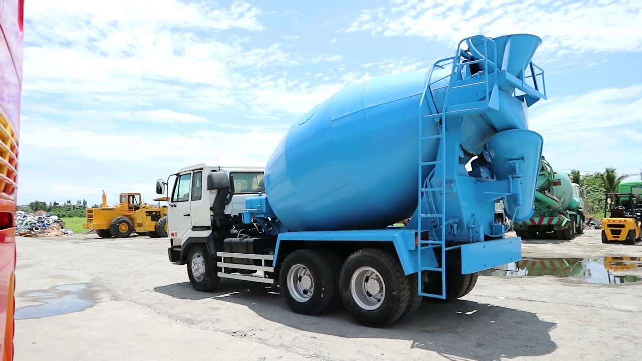 [307-UN] Used Nissan (UD) concrete cement mixer truck - RG8 - reconditioned japan trucks