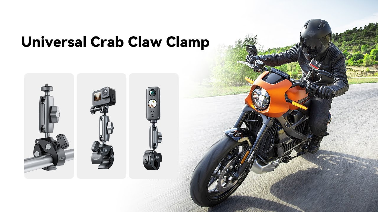 TELESIN Universal Crab Claw Clamp Tutorial