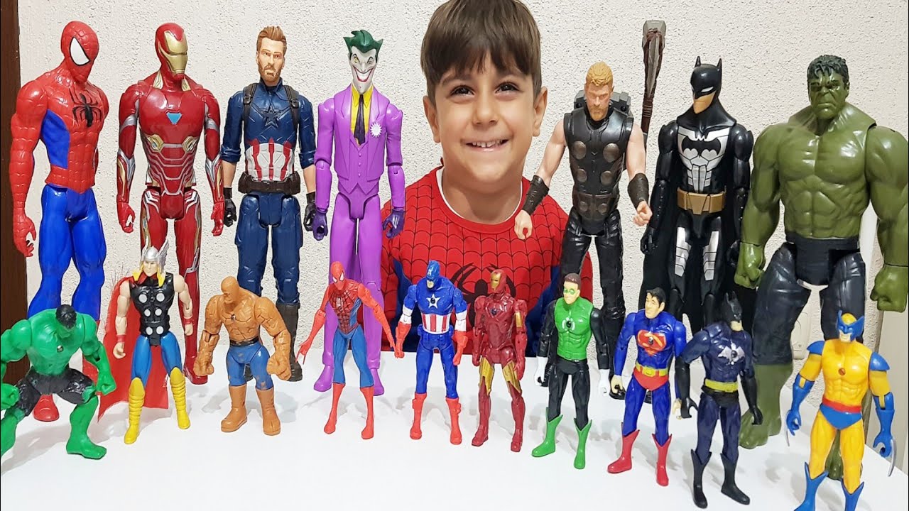 Marvel avengers s&uuml;per kahramanlar oyuncak challenge. Marvel avengers super hero toy challenge
