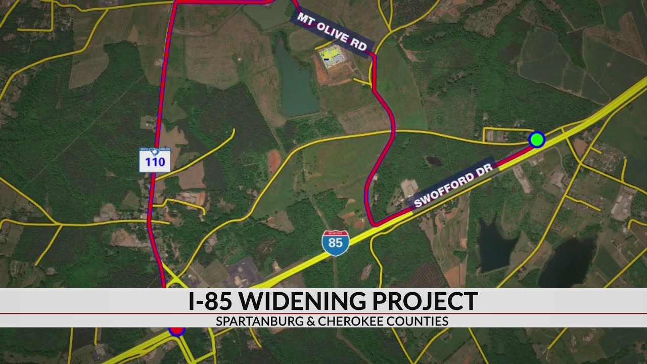 New closures in I-85 widening project