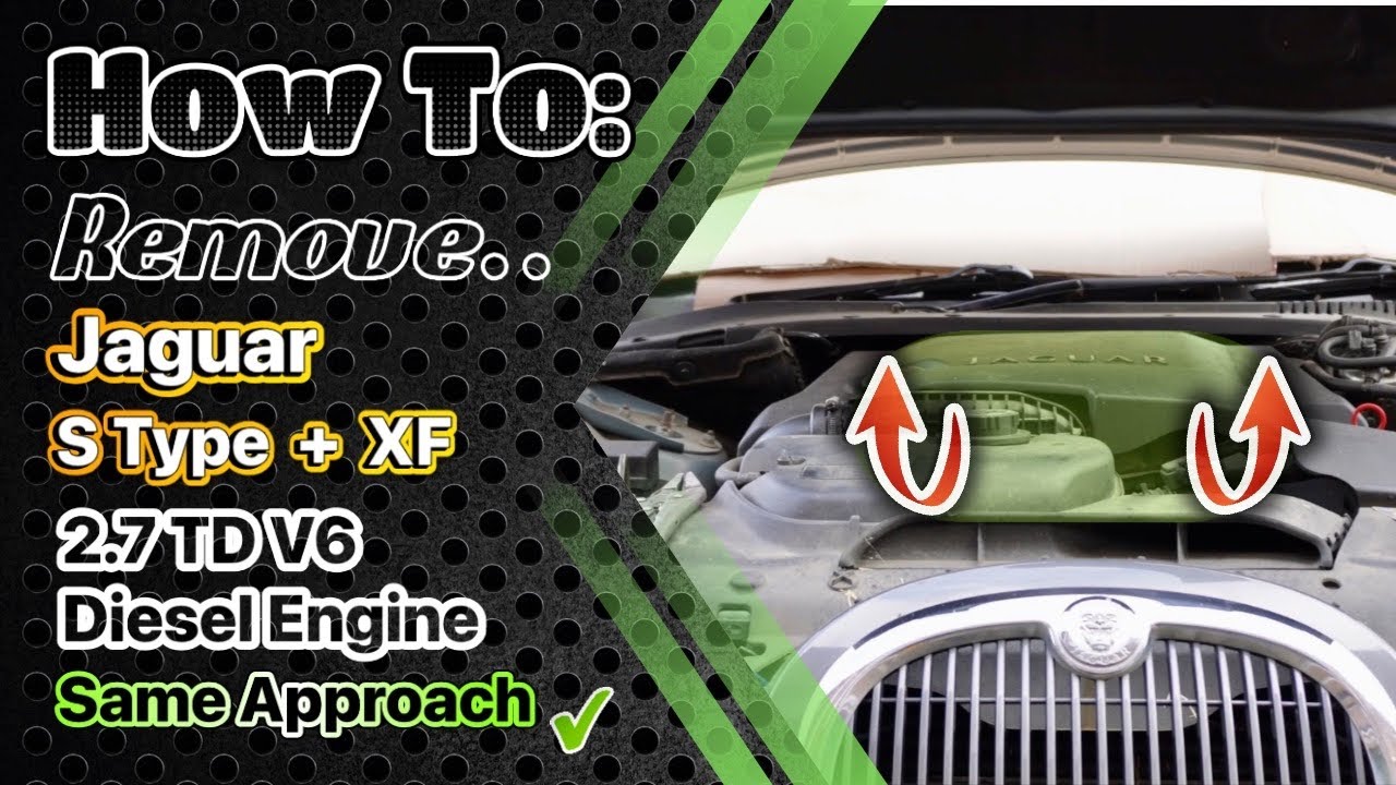 Снятие дизельного двигателя 2.7 TD V6 с Jaguar S-Type (тот же подход для Jaguar XF)