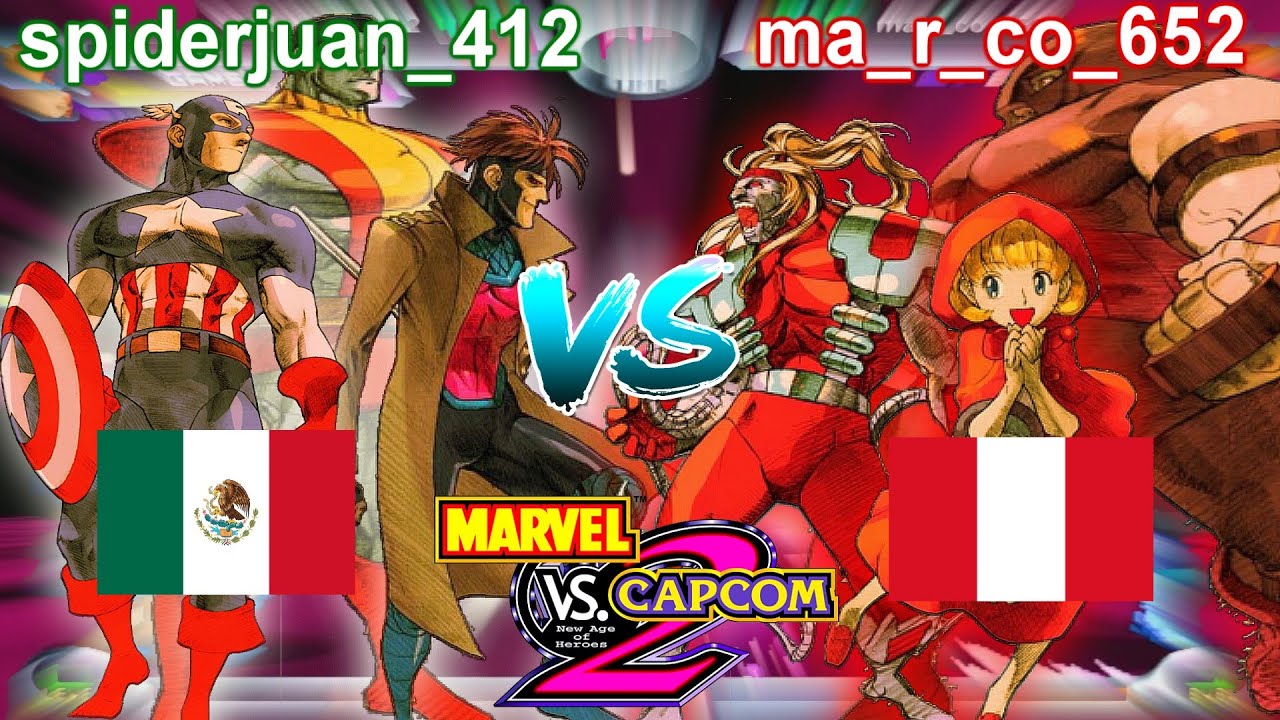 Marvel vs Capcom 2: New Age of Heroes - spiderjuan_412 vs ma_r_co_652