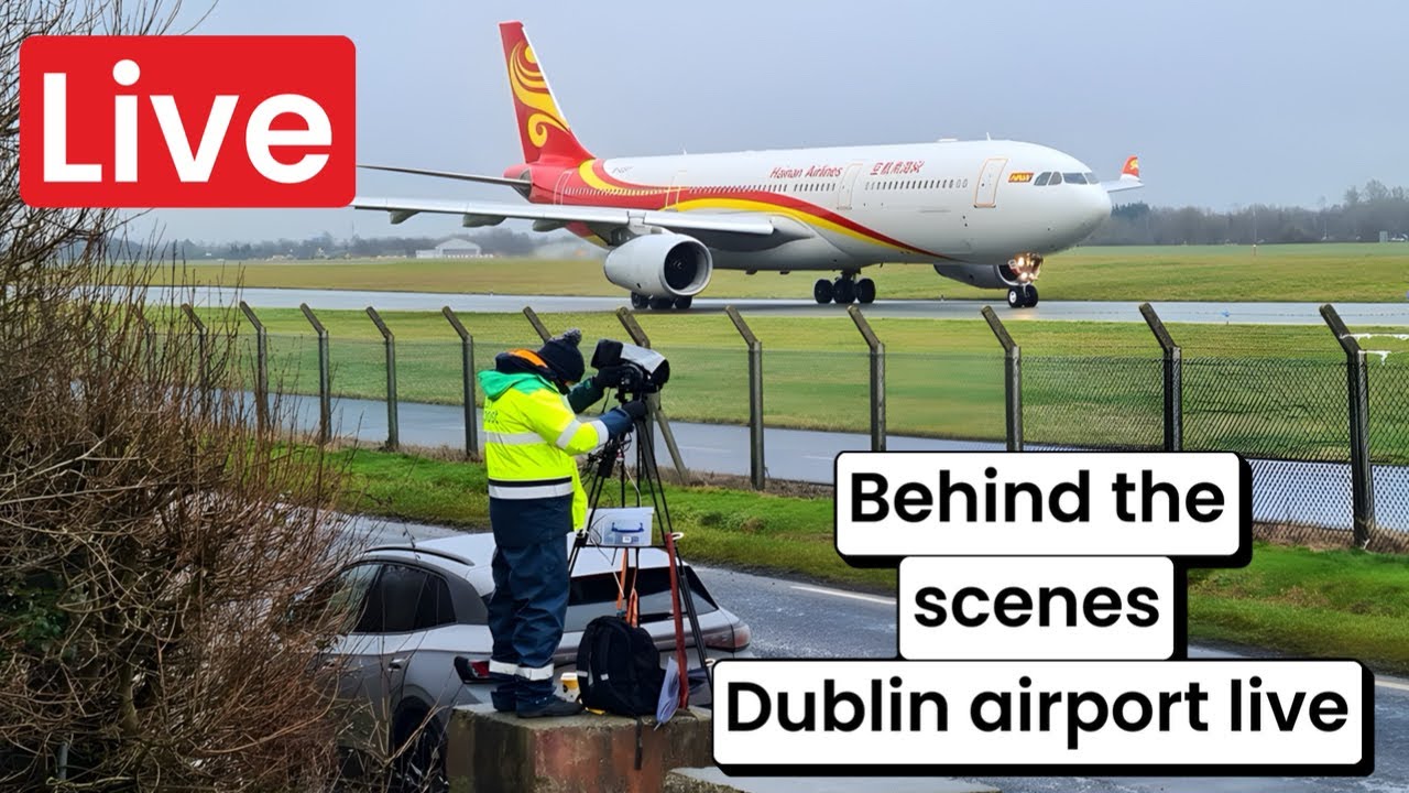 🔴Behind the scenes live | Dublin Airport Live #behindthescenes #livestream  #airplane