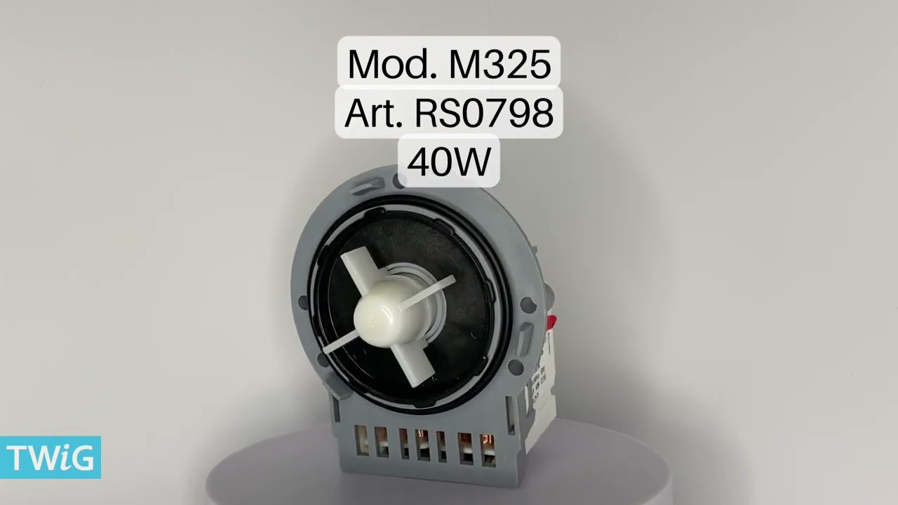 Насос для стиральной машины Askoll M325 RS0798, 40W, 3 винта, фишка назад