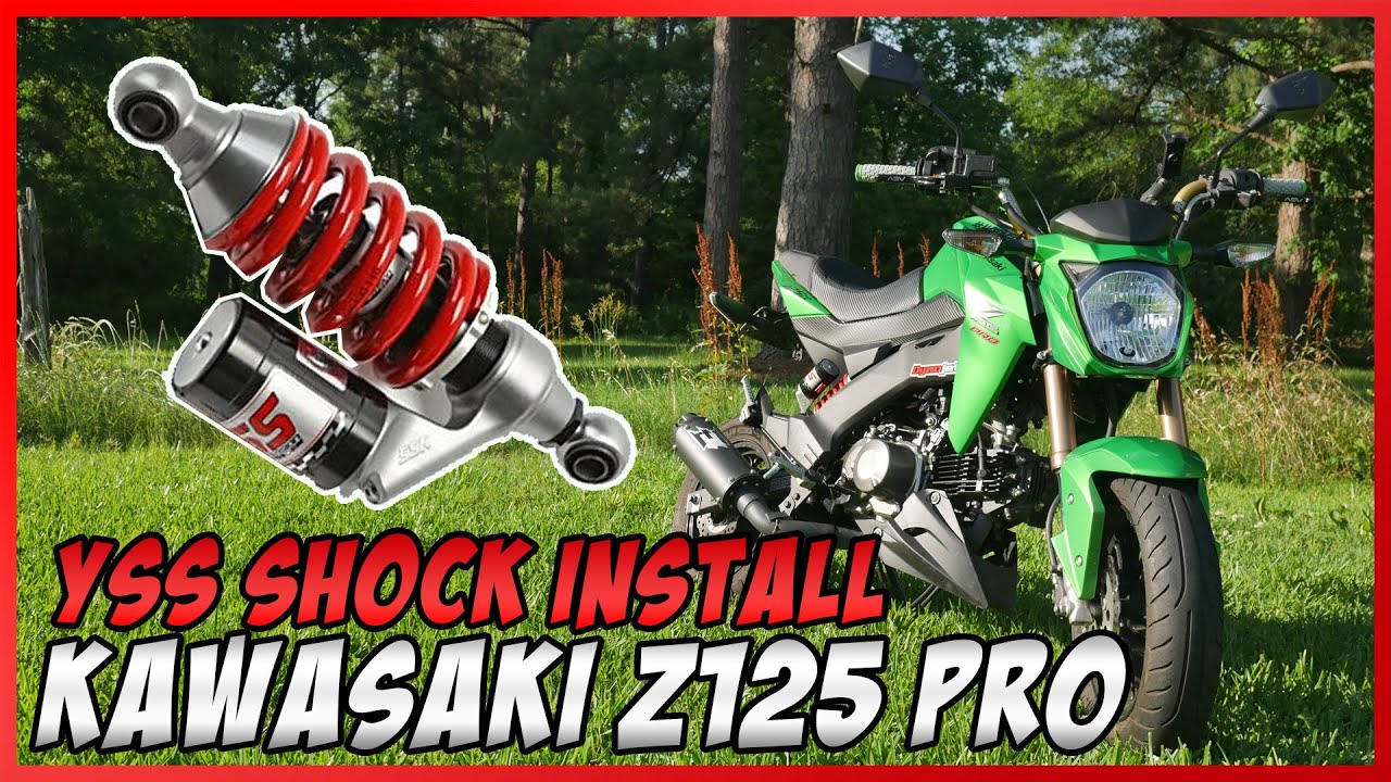 Kawasaki Z125 PRO YSS Shock / Spring Installation Tutorial