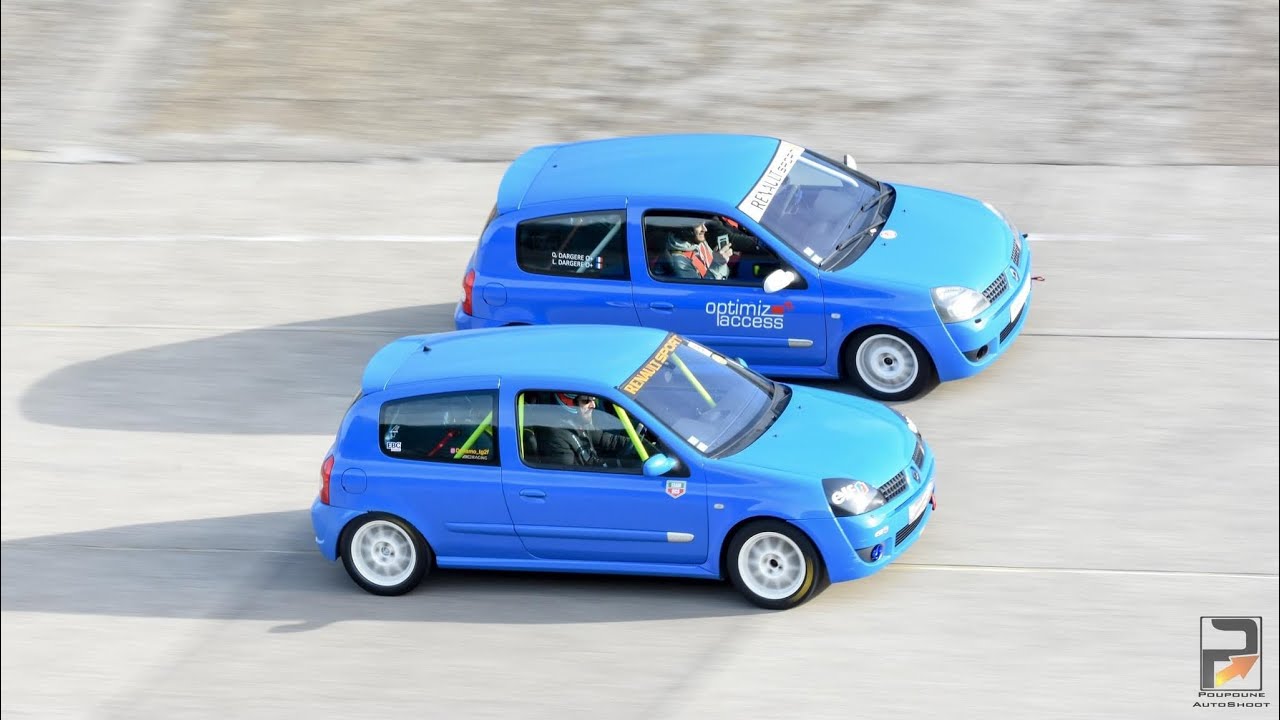 Youngtimers Festival 2023 Montlhery en Clio RS - Battle de Bleu Dynamo - 1er session