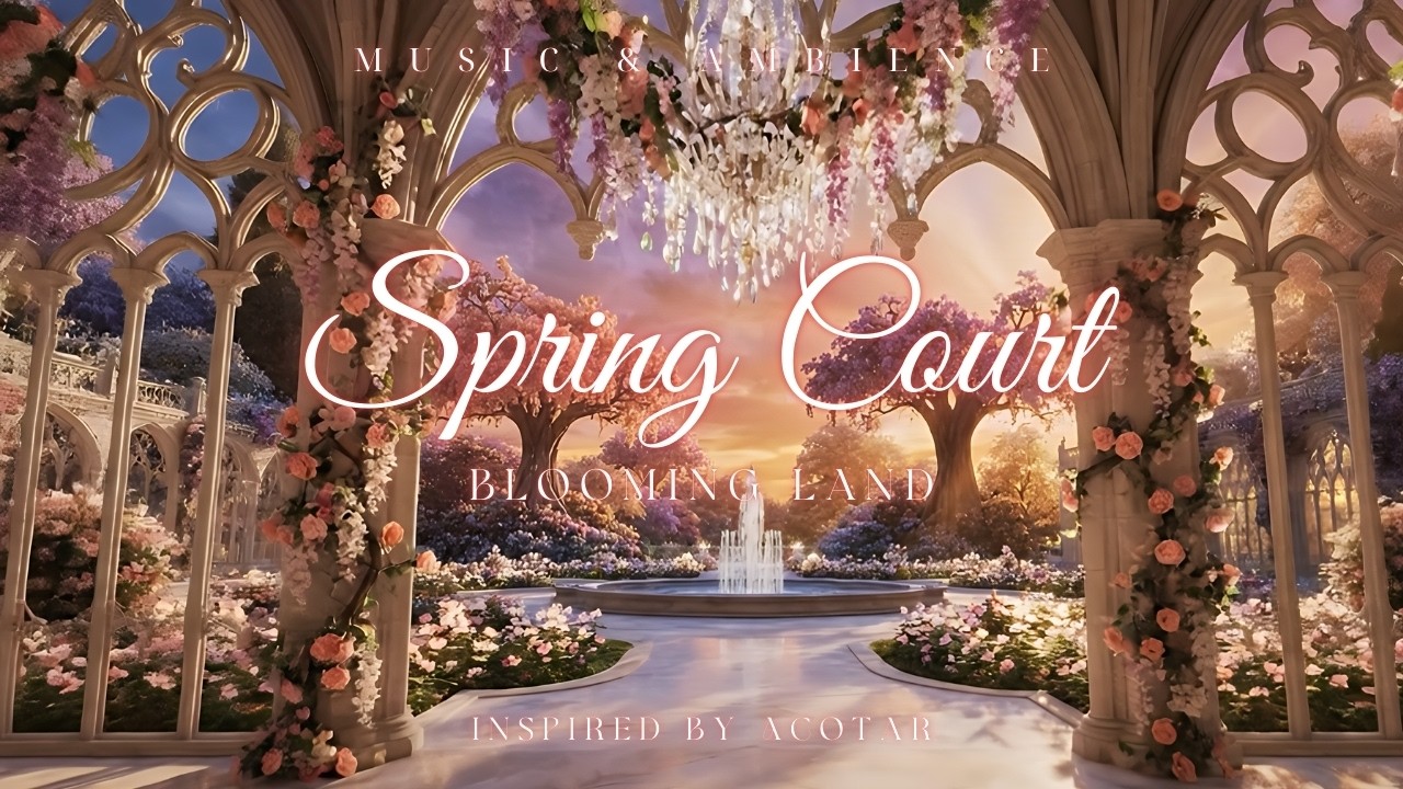 Spring Court Garden 🌸 Enchanted Fantasy Ambience & Music Inspired by A Court of Thorns and Roses