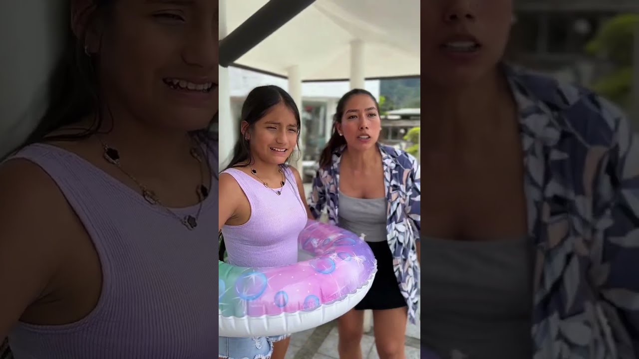 Daniela se botó del tobogán sin permiso 