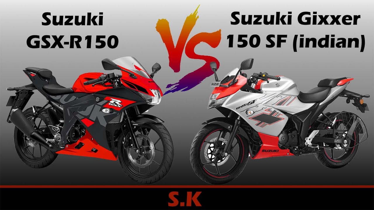 Suzuki Gixxer 150 SF vs GSX-R150 Comparison | International GSX-R150 Specs & Features | SK | India