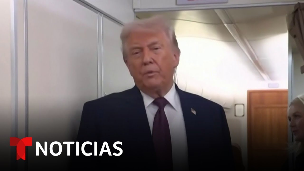 Trump advierte que hay una flota militar estadounidense rumbo a Irán | Noticias Telemundo
