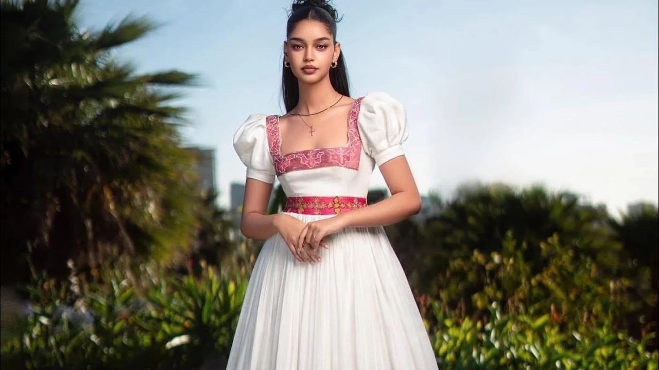 New habesha wedding dress ባህላዊ ሓበሻ ቀሚስ