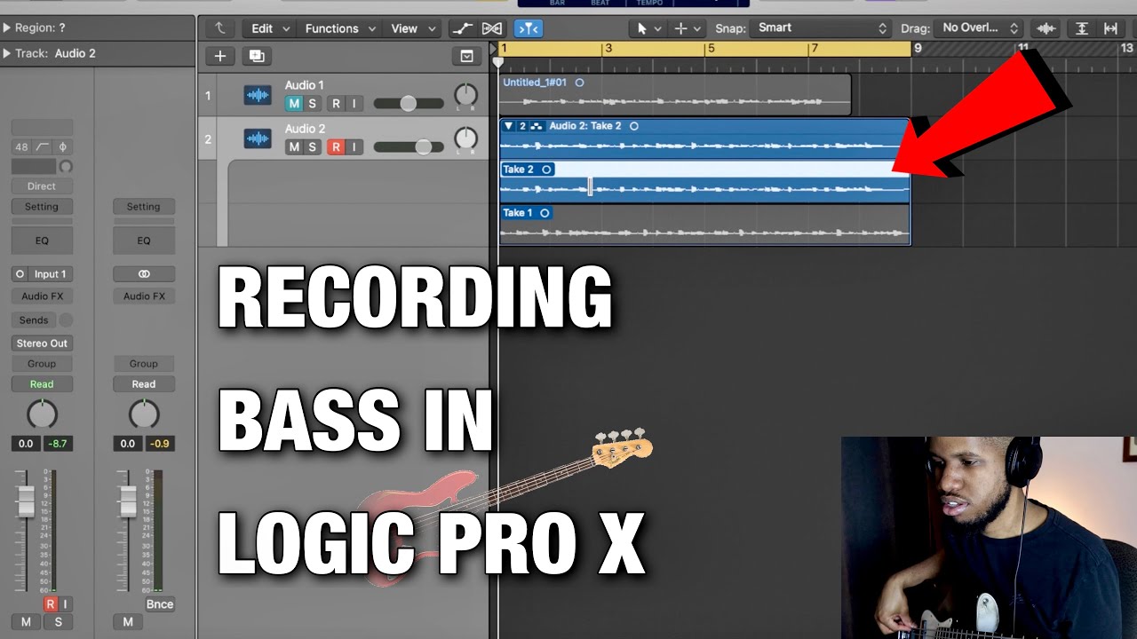How To Record Bass Guitar in Logic Pro X for Beginners!
