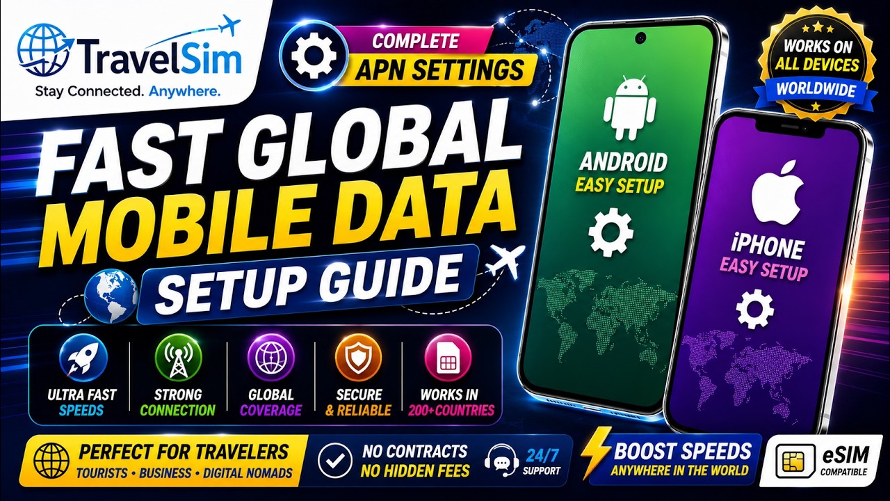 TravelSim APN Settings | Fast Global Mobile Data Setup for Android & iPhone