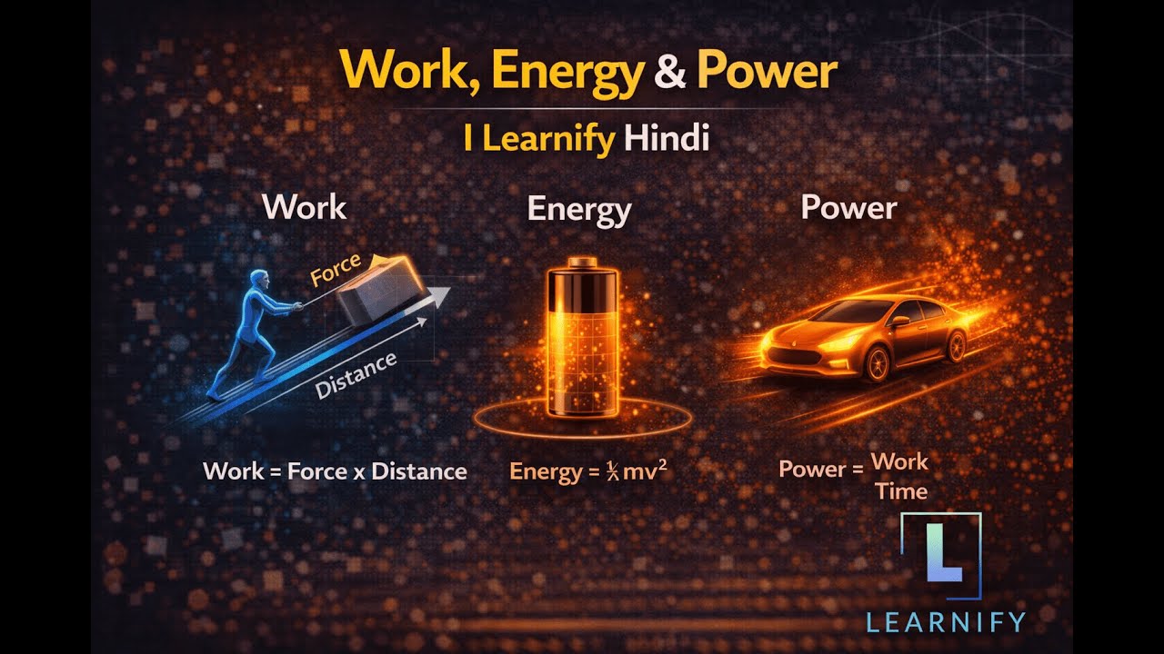 Work, Energy & Power | Learnify Hindi