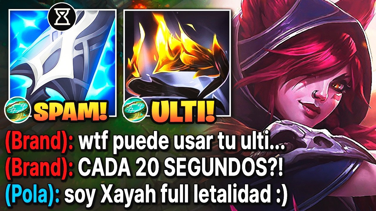 Xayah pero su ulti no tiene enfriamiento y quita el 80% de vida al rival