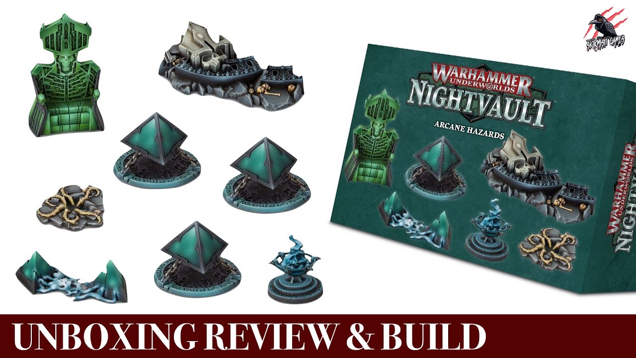 WARHAMMER UNDERWORLDS TERRAIN - NIGHTVAULT ARCANE HAZARDS Unboxing Build Review - Great For Warcry!