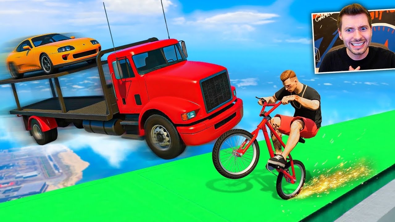 GTA V Online: BMX vs CAMINHÃO GUINCHO - Carro do BRIAN!