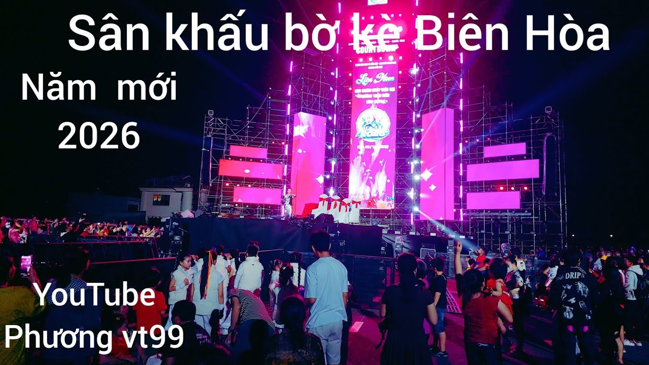 Đồng Nai TP Biên Hòa sân  khâu  hiện đại nhất  trên  bờ kè Trân Châu Bien đón nam moi 2026