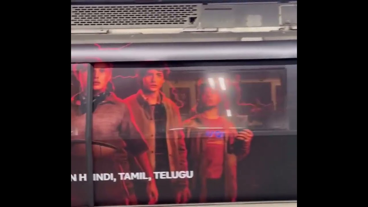 Delhi Metro stranger things poster advt