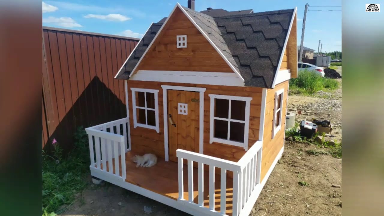 How I made a CHILDREN'S PLAYHOUSE / timelapse