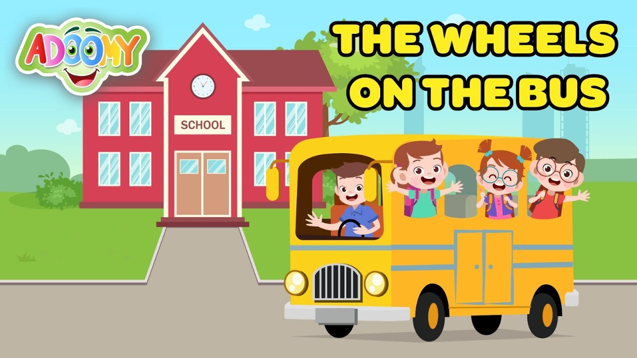 The wheels on the bus go round and round | Adoomy Channel