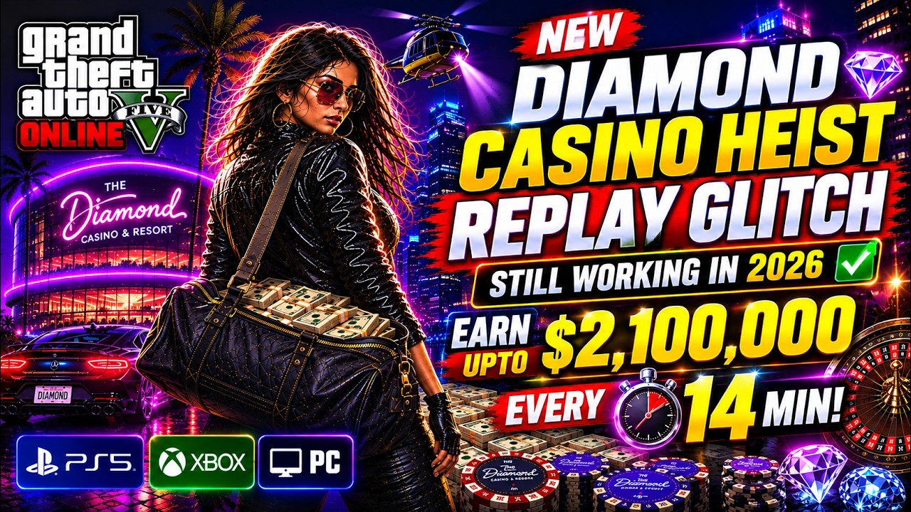 Diamond Casino Heist Replay Glitch EARN $2.1M Every 14 Minutes! Still Working in 2026 GTA 5 Online