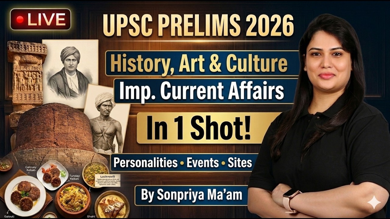 Complete History, Art & Culture Current Affairs Revision with MCQs |UPSC Prelims 2026  #prelims2026