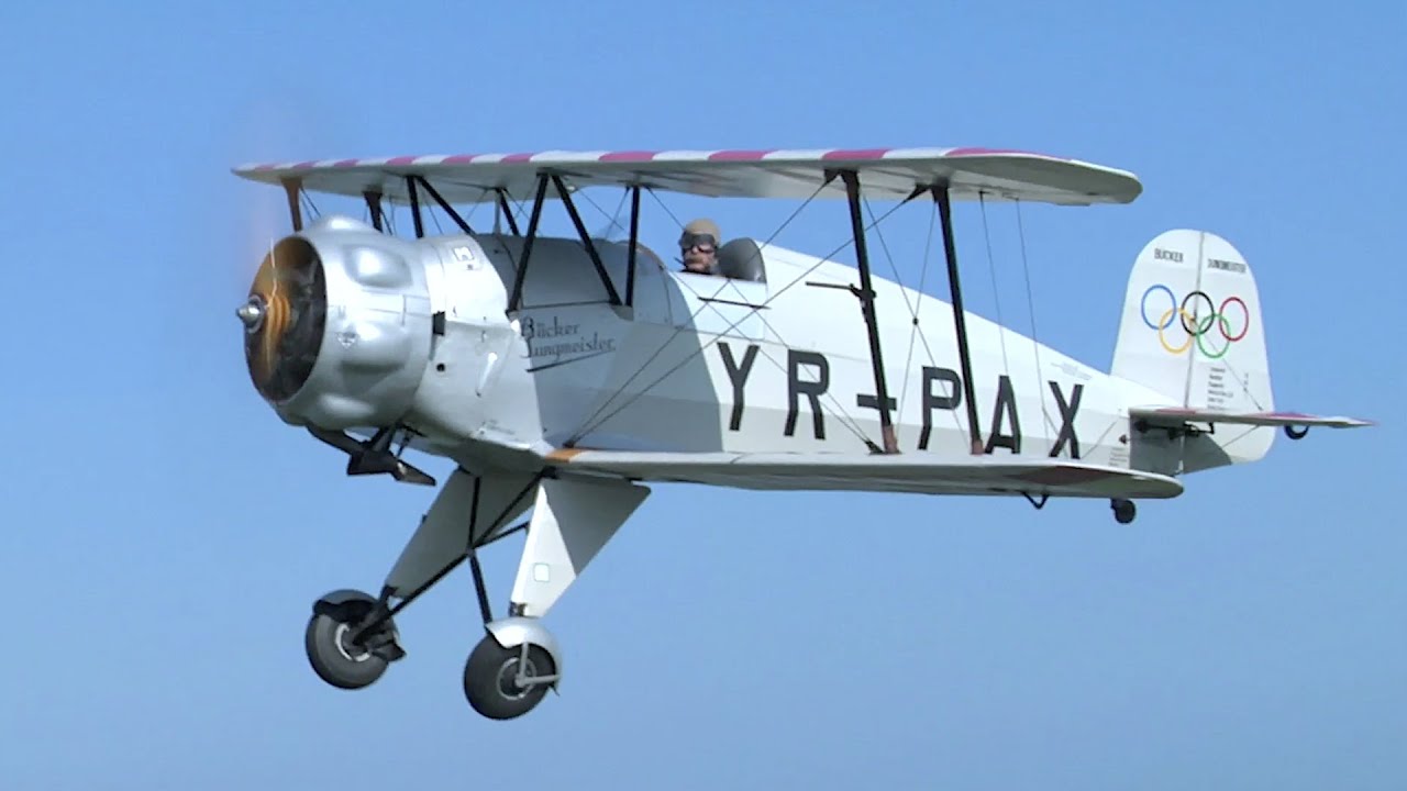 Bucker Jungmeister - Flight & Fly-Bys!