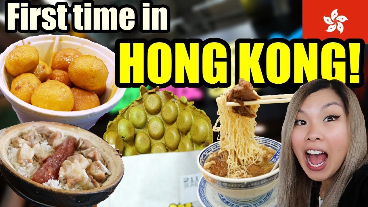 Eating a JUICY Chinese SAUSAGE! | First time in Hong Kong Vlog