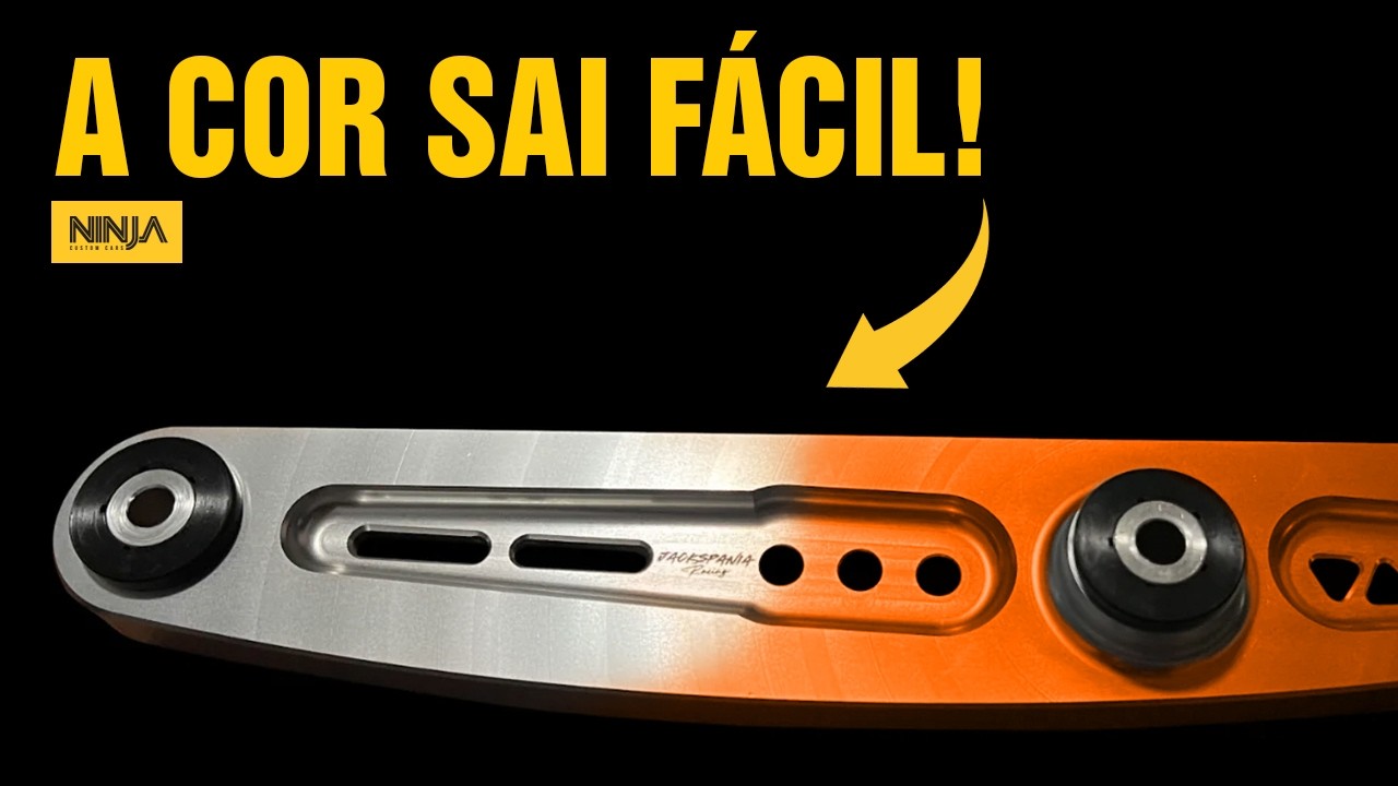 Como REMOVER a cor do ANODIZADO no alumínio