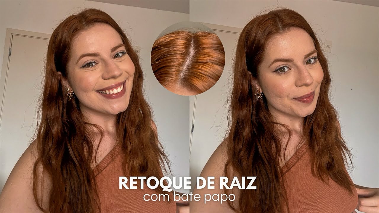 RETOQUE DE RAIZ + BATE PAPO | ruivo doce de leite