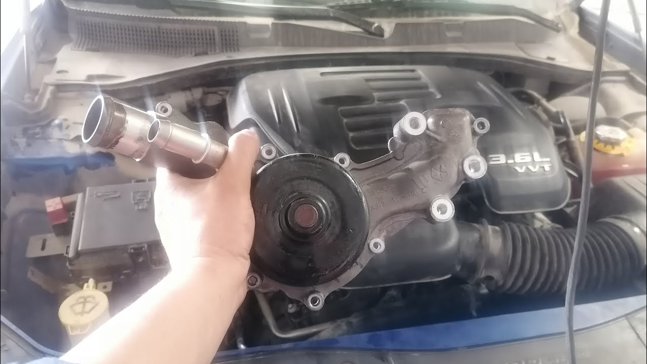 DODGE CHARGER 3.6L VVT Changed leaking water pump assembly.