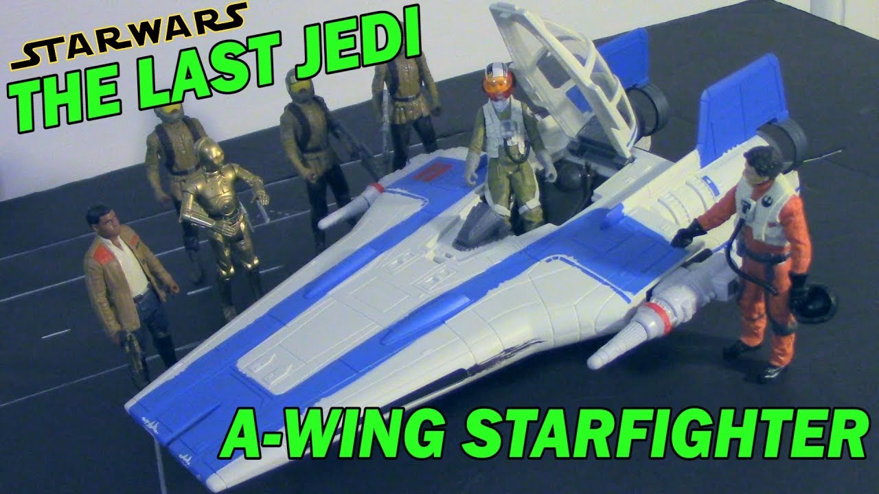 Hasbro Star Wars The Last Jedi: Resistance A-Wing Fighter HD Unboxing/Review