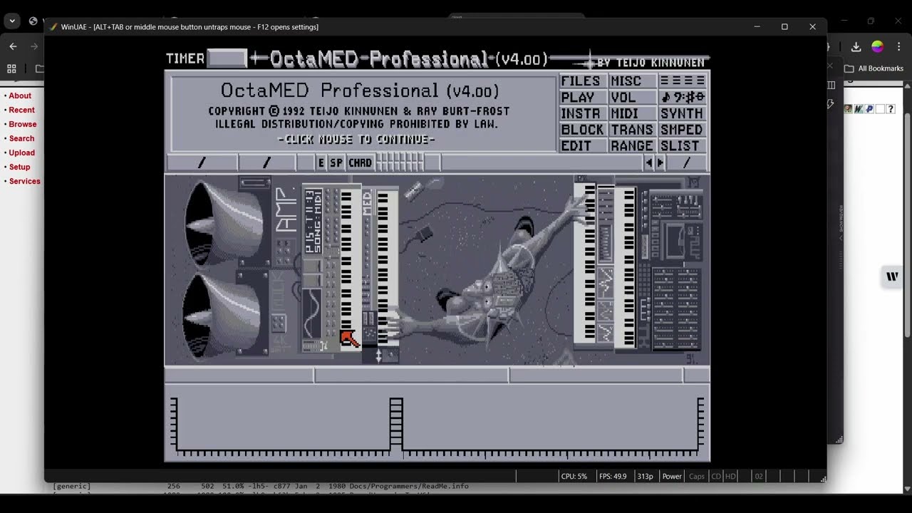 How to install WinUAE Amiga emulator and Octamed for free [tutorial]