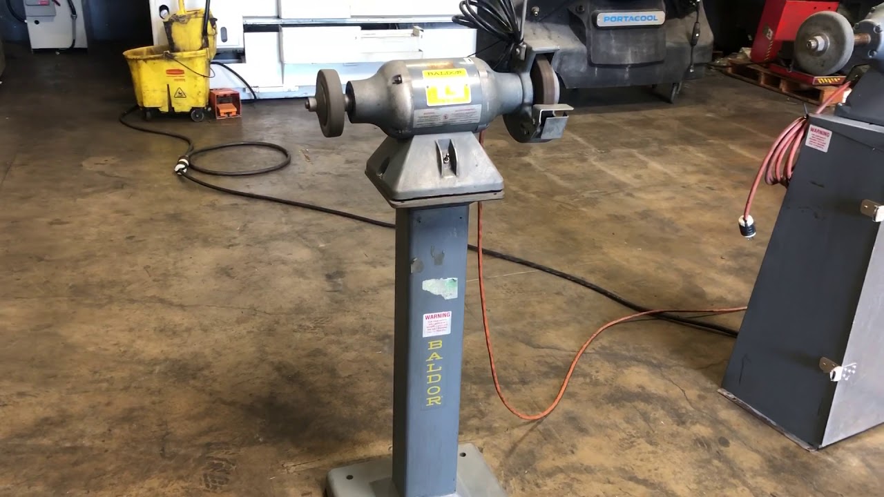 Baldor 712 .5HP Grinder-Buffer sn W1097 on Stand ID #886