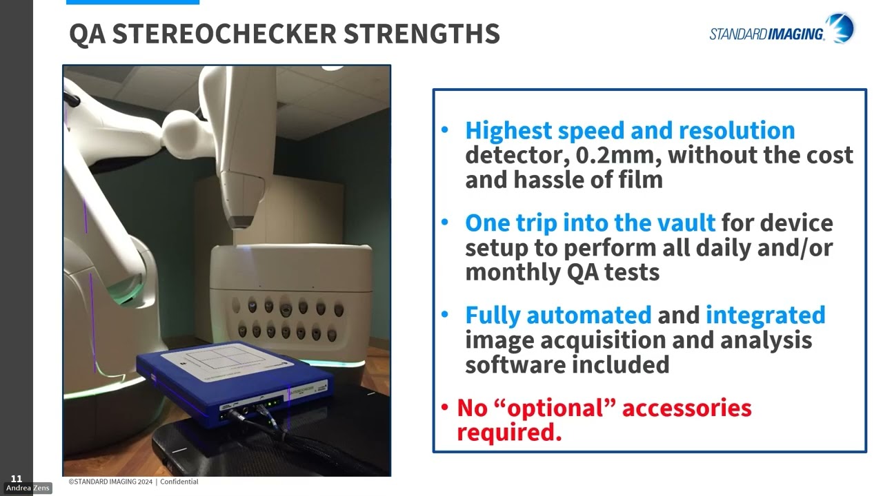Optimizing CyberKnife QA with IMSure 3D™ and QA StereoChecker™