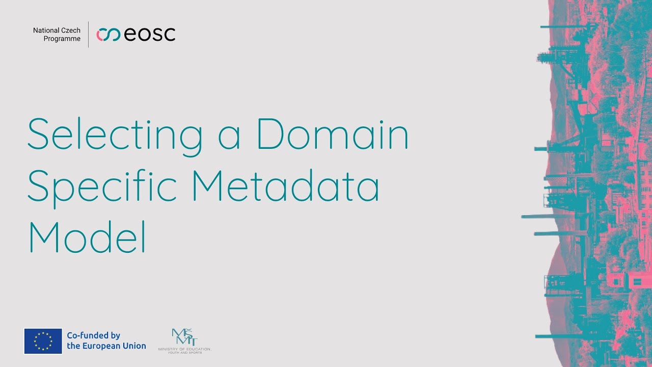 Selecting a Domain Specific Metadata Model (P. Černohlávková, P. Kotlík, J. Klímek)