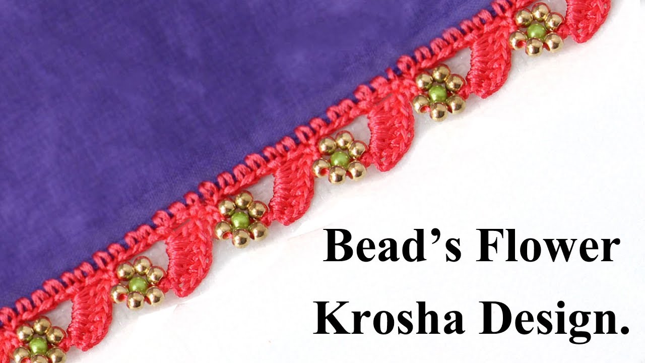 Beads Flower Krosha Design. Create4you Designs