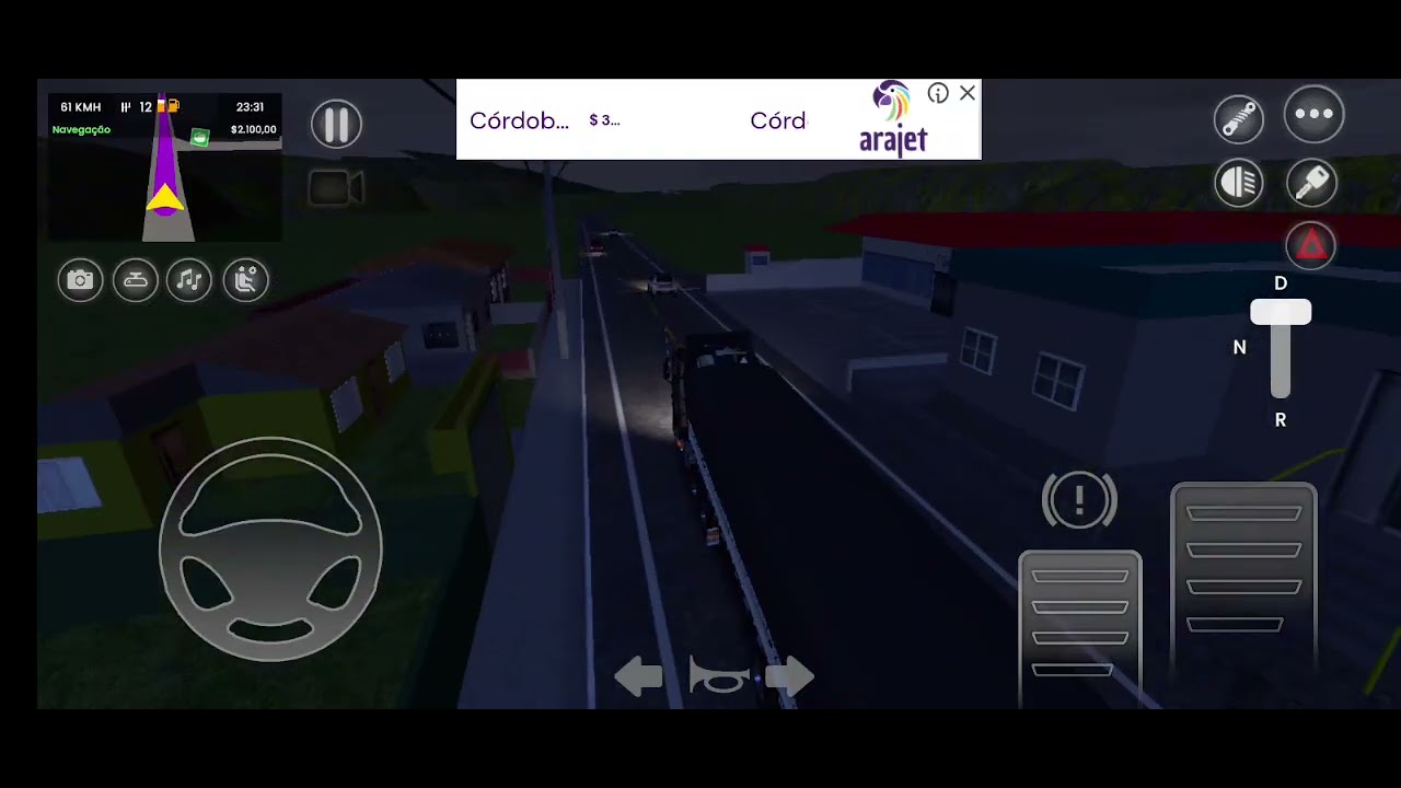 Перевозка тяжелого груза на подержанном грузовике Volvo FH из Фигаро Фо в игре Truck Sim Brazil 🇦...