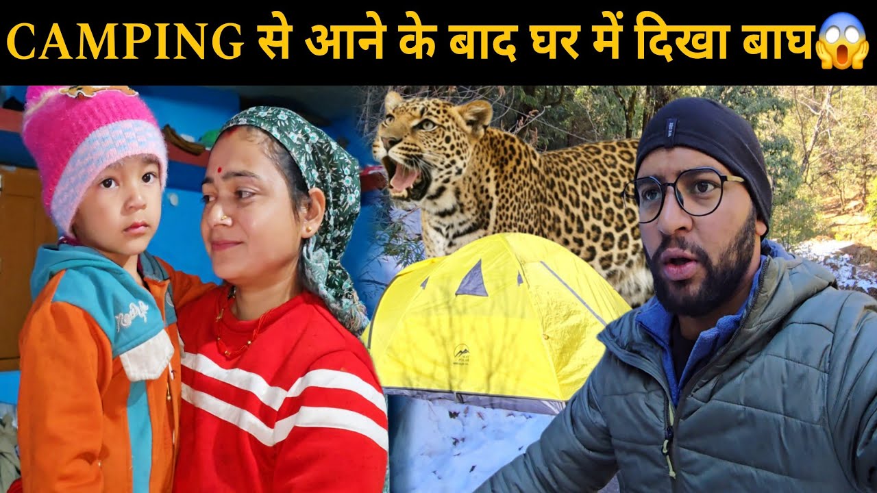 Camping के बाद अब घर में भी दिखा बाघ 😥 | मेरे गांव में हो गया बाघ का आतंक | Bheem Pahadi Vlogs