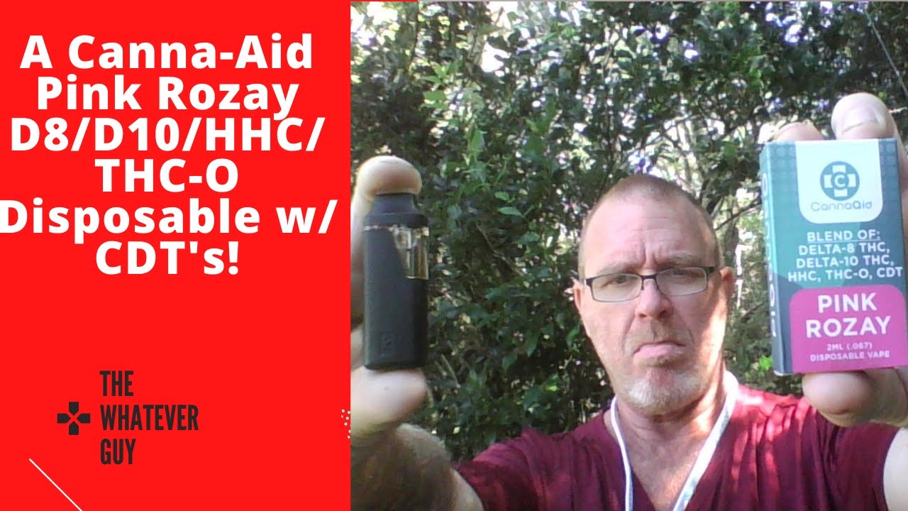 A Canna-Aid Pink Rozay D8/D10/HHC/THC-O Disposable w/ CDT's!