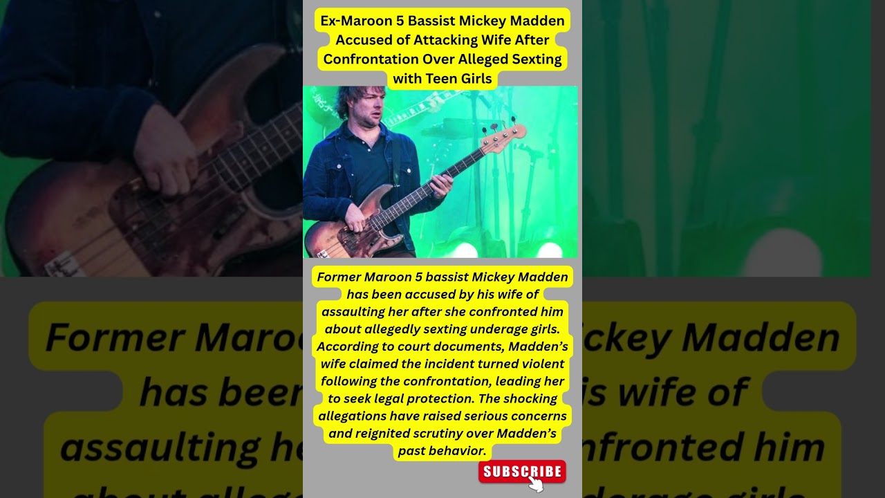 Mickey Madden accused after sexting clash. 