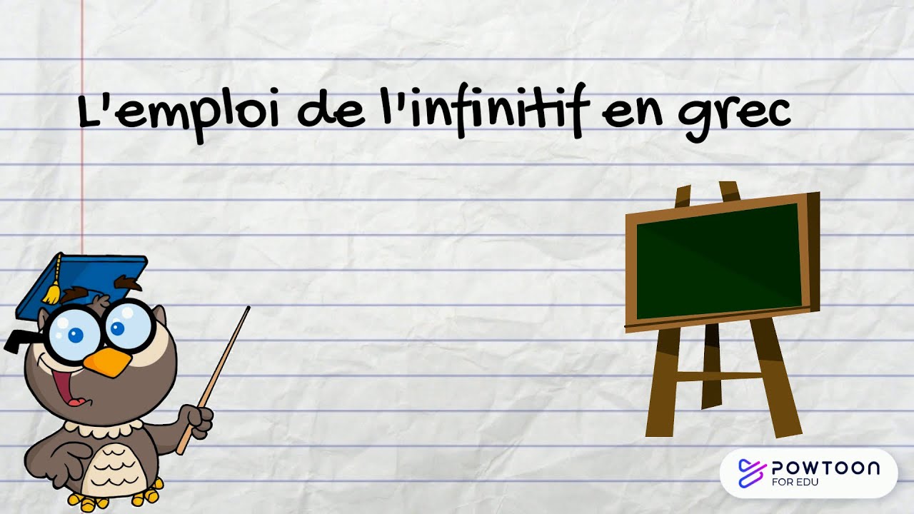 L'emploi du mode infinitif en grec ancien
