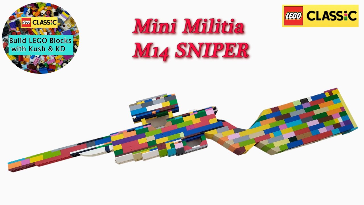 LEGO Gun Mini Militia M14 Sniper || LEGO 11005 || MOC || Building Instructions Ideas (LEGO Gun:-12)