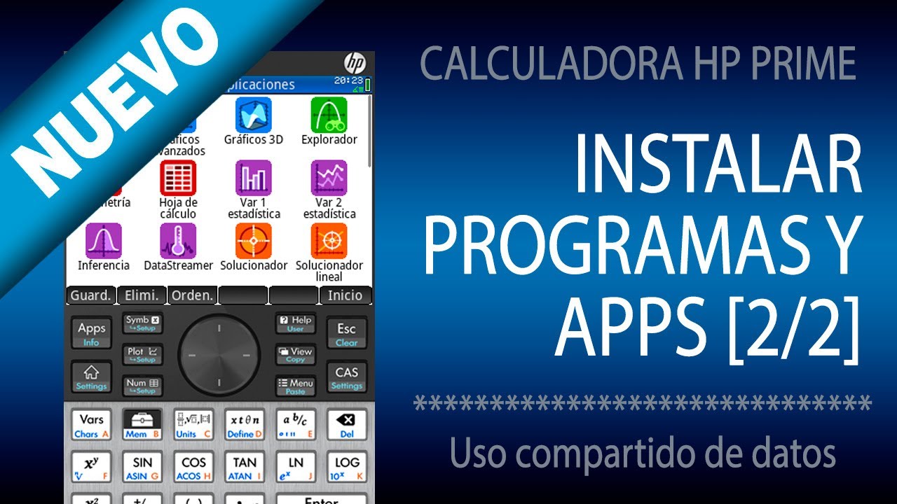 Instalar o enviar Programas y Apps [2/2] | HP Prime