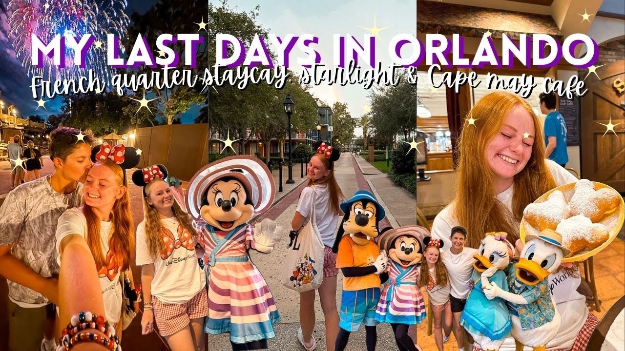 THE END OF MY DISNEY PROGRAM | Staycay at French quarter, starlight parade & breakfast at cape may🥺